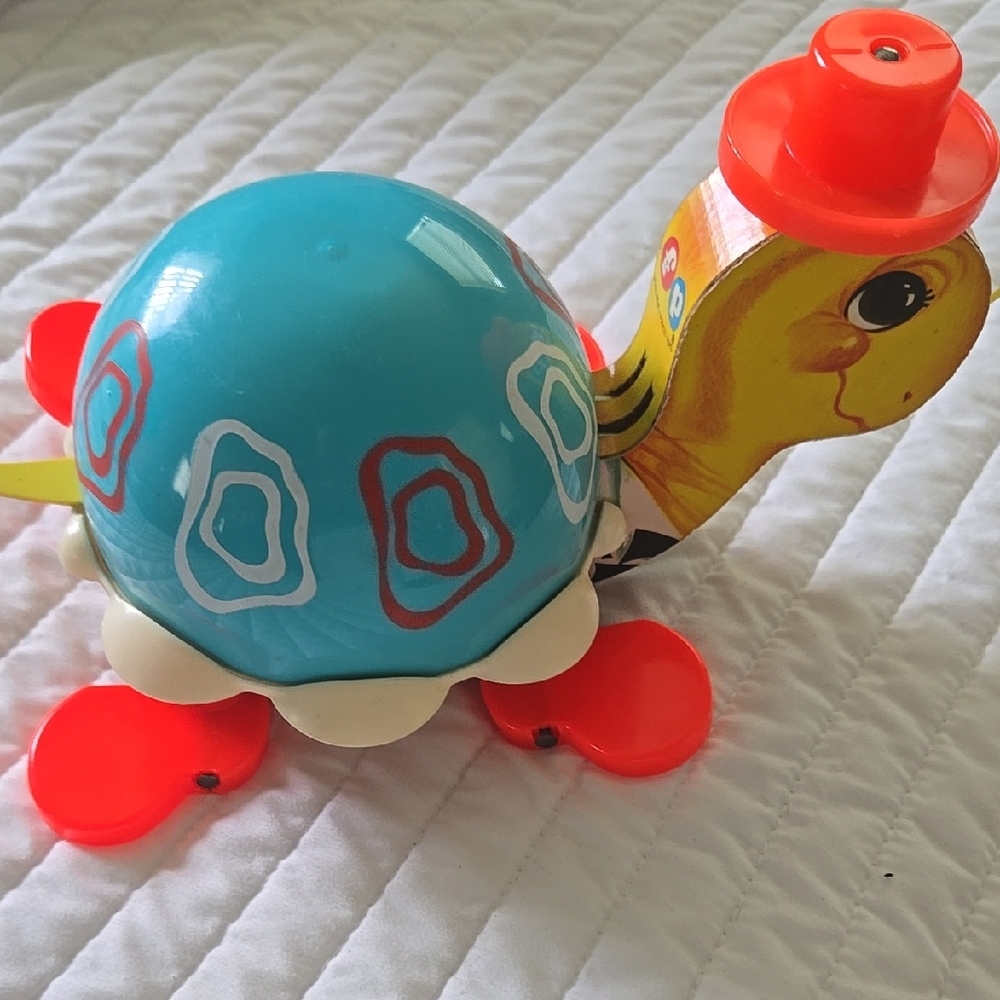 Colorful Wind-Up Turtle Toy